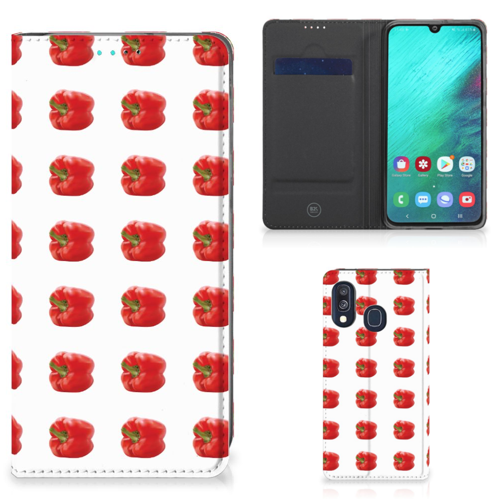 Samsung Galaxy A40 Flip Style Cover Paprika Red