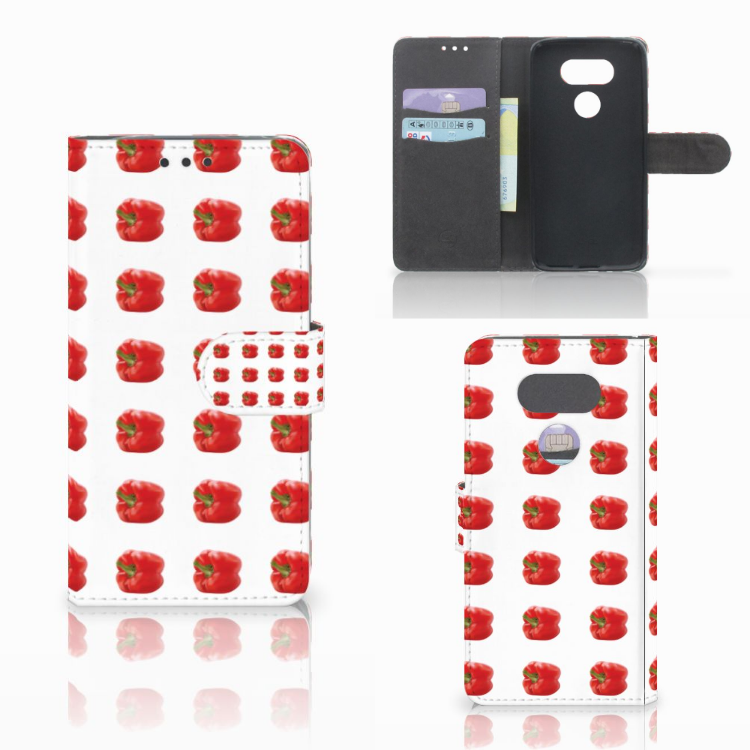 LG G5 Book Cover Paprika Red