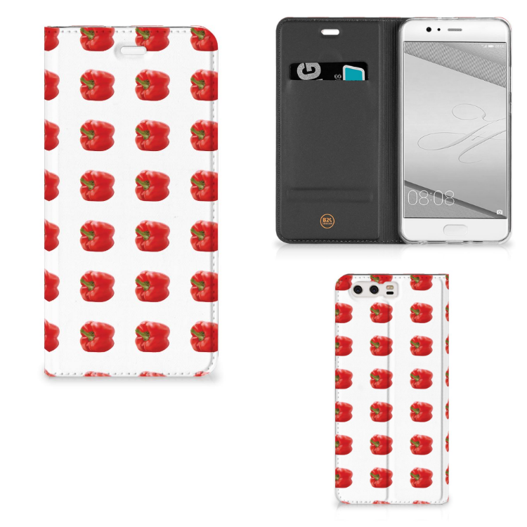 Huawei P10 Plus Flip Style Cover Paprika Red