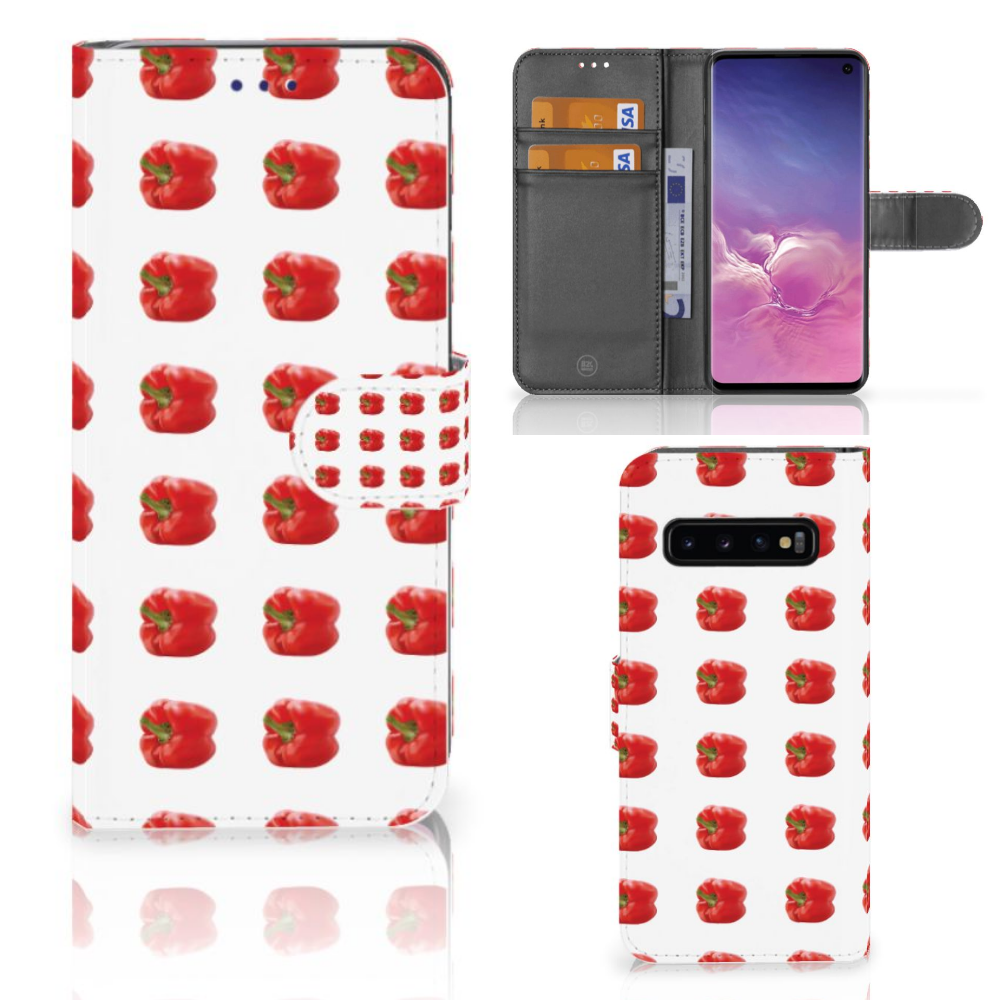 Samsung Galaxy S10 Book Cover Paprika Red