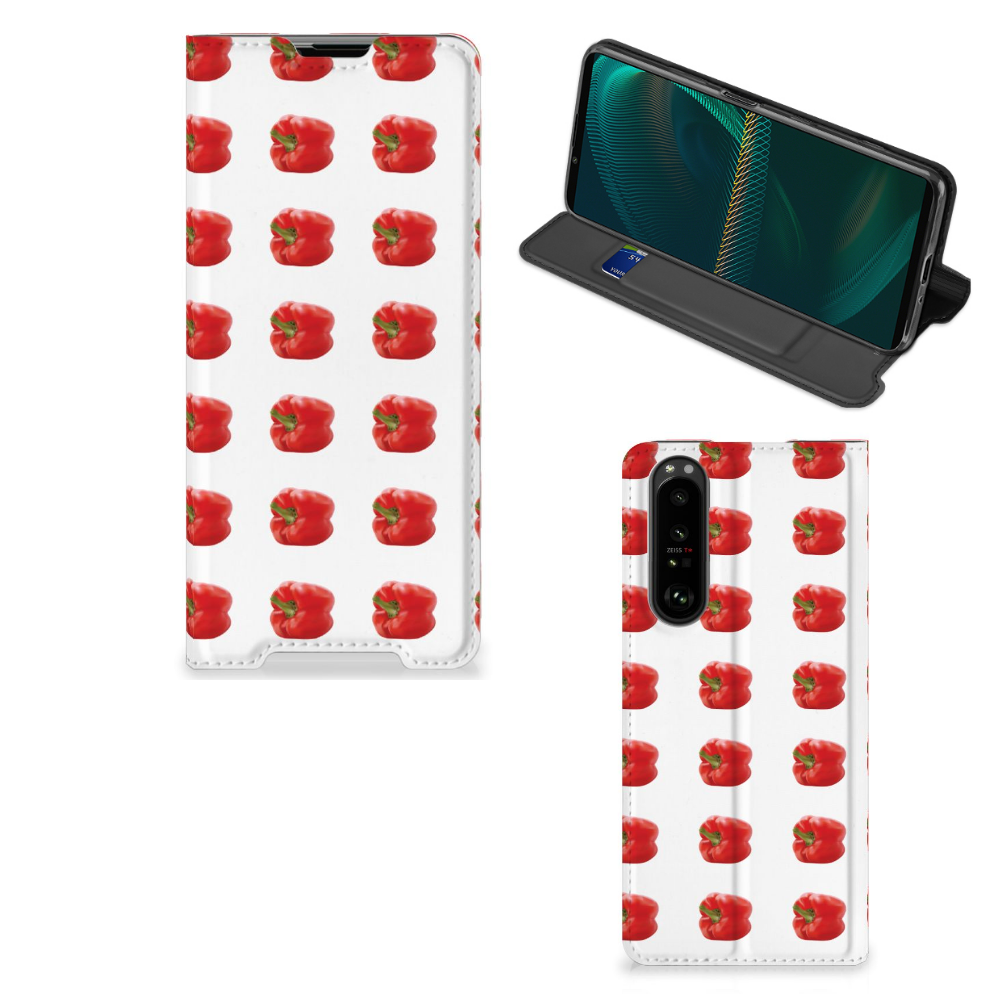 Sony Xperia 5 III Flip Style Cover Paprika Red