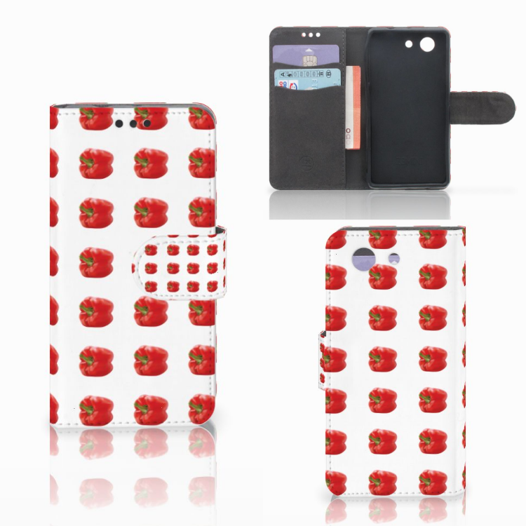 Sony Xperia Z3 Compact Book Cover Paprika Red