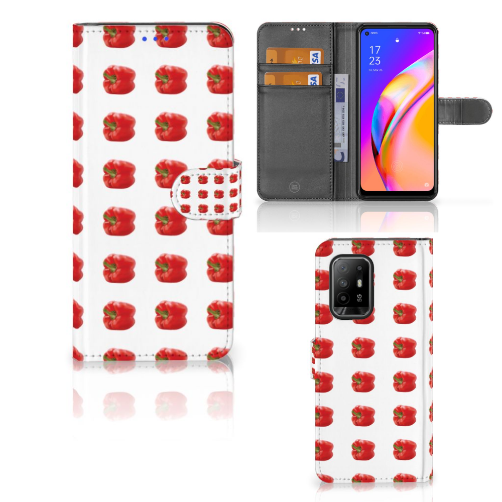 OPPO Reno5 Z | A94 5G Book Cover Paprika Red