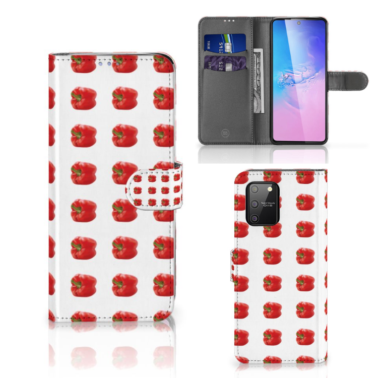 Samsung S10 Lite Book Cover Paprika Red