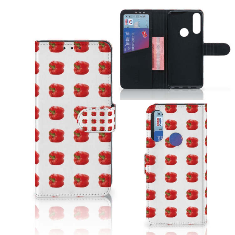 Alcatel 1S 2020 Book Cover Paprika Red