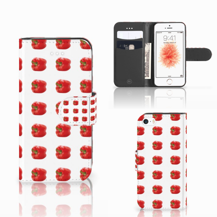 Apple iPhone 5 | 5s | SE Book Cover Paprika Red