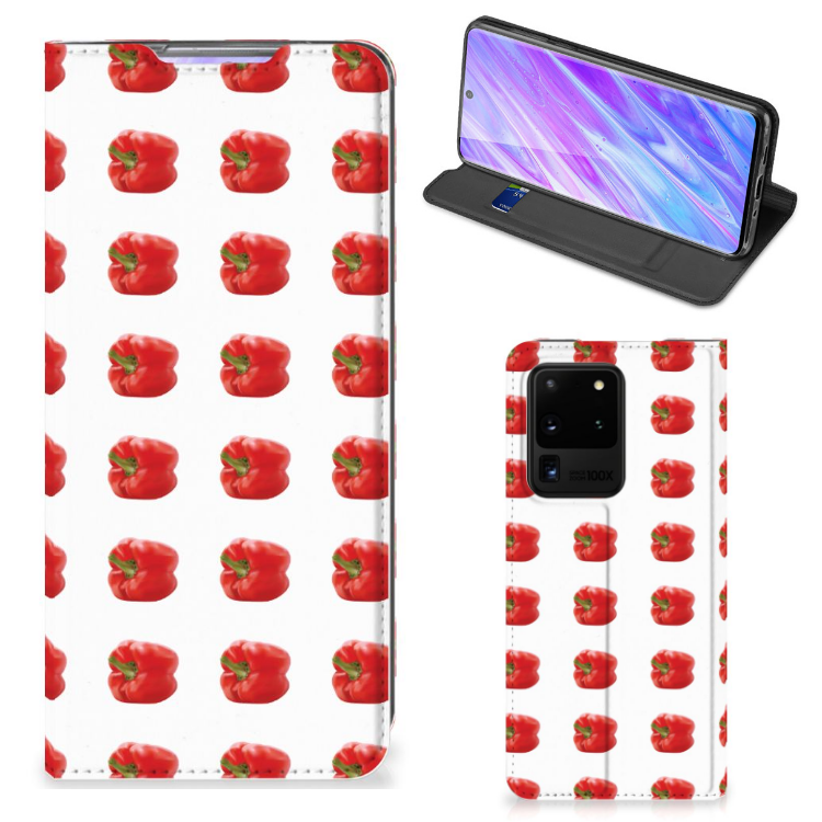 Samsung Galaxy S20 Ultra Flip Style Cover Paprika Red