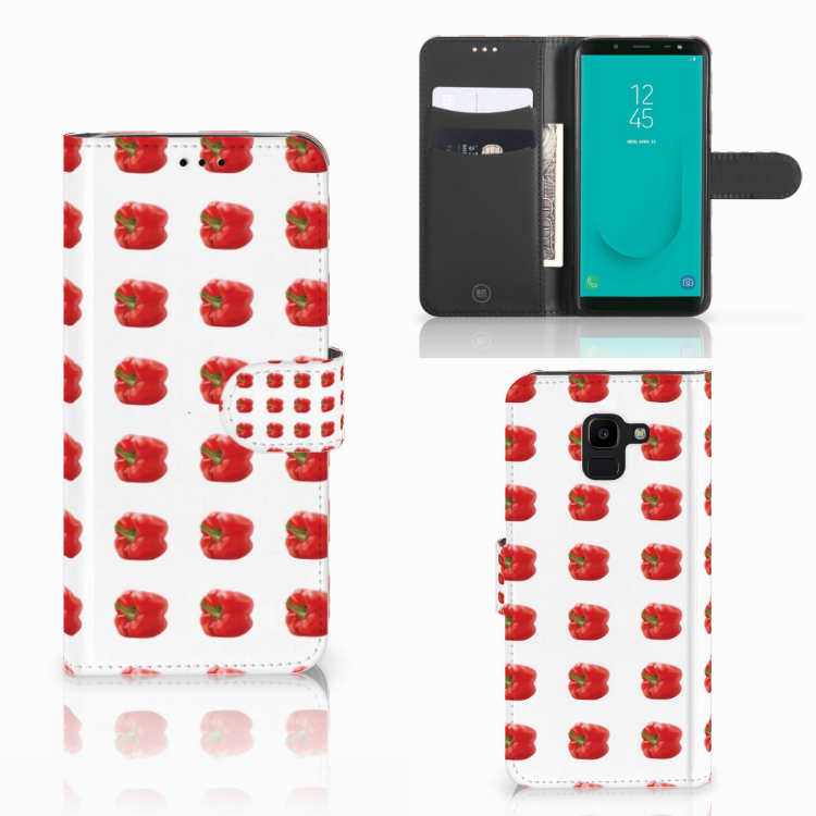 Samsung Galaxy J6 2018 Book Cover Paprika Red