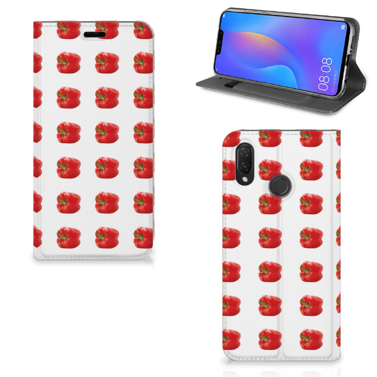 Huawei P Smart Plus Flip Style Cover Paprika Red