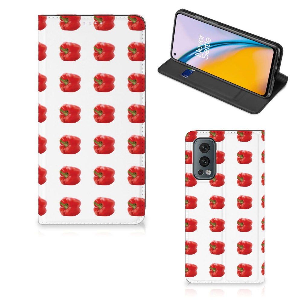 OnePlus Nord 2 5G Flip Style Cover Paprika Red