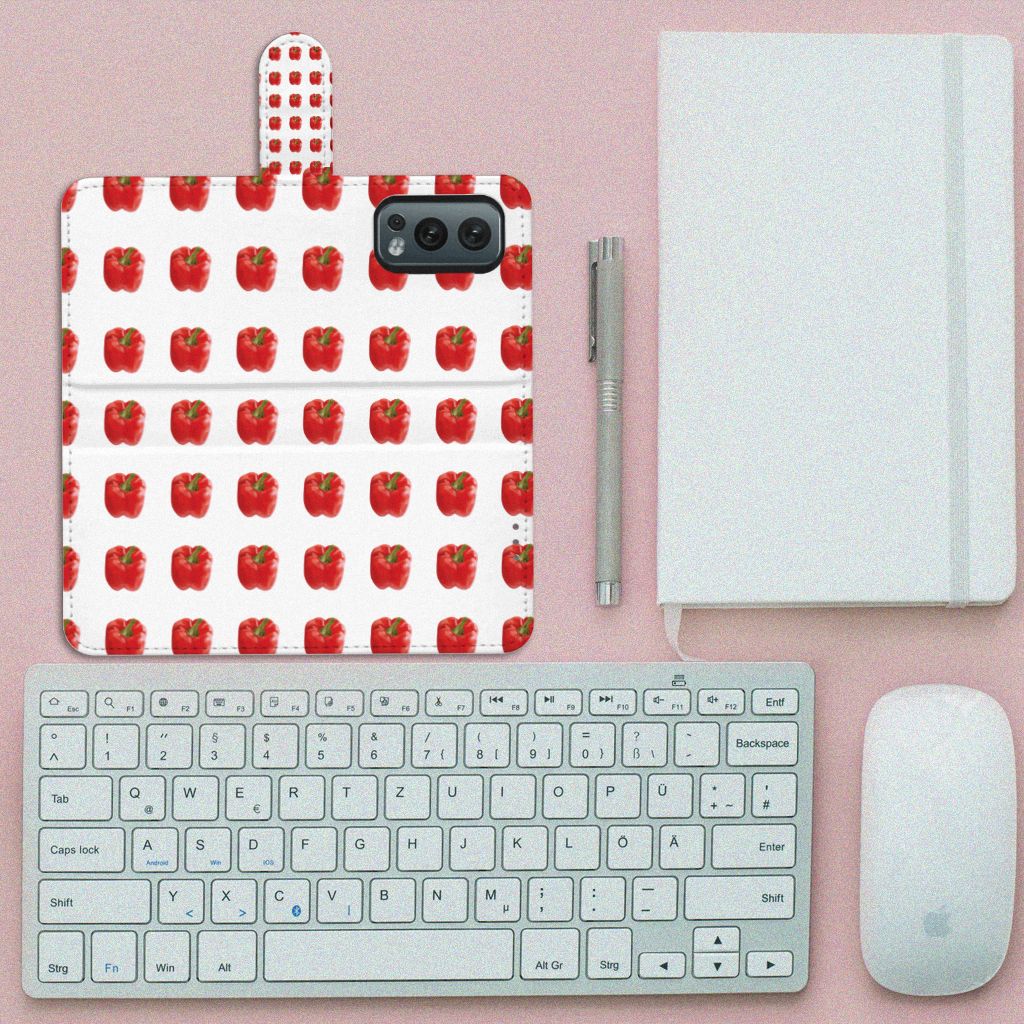 OnePlus Nord 2 5G Book Cover Paprika Red