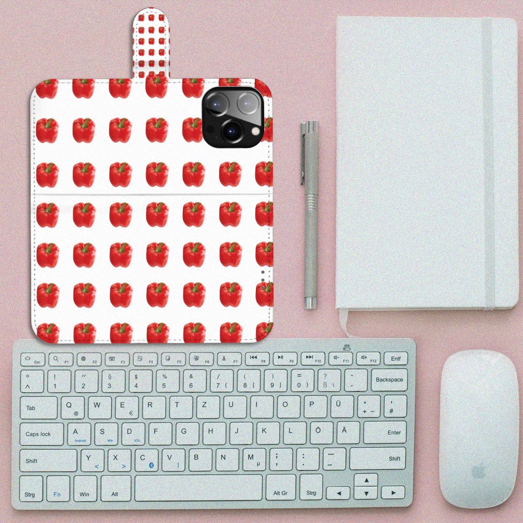 iPhone 14 Pro Max Book Cover Paprika Red