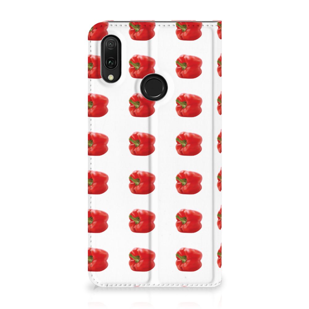 Huawei Y7 hoesje Y7 Pro (2019) Flip Style Cover Paprika Red