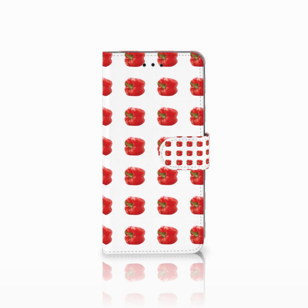 Samsung Galaxy A6 Plus 2018 Book Cover Paprika Red