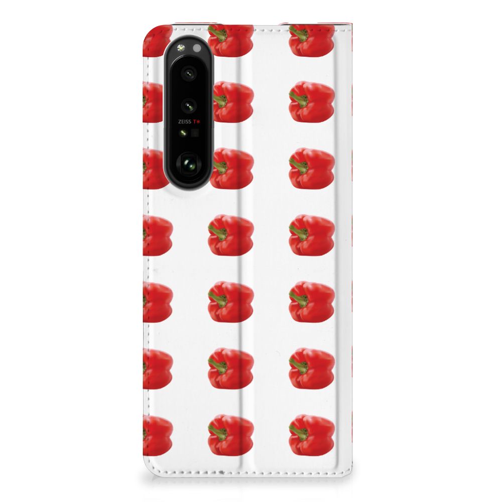 Sony Xperia 1 III Flip Style Cover Paprika Red