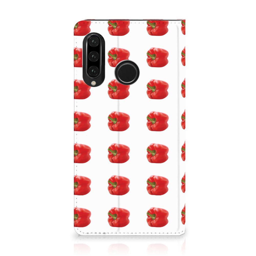 Huawei P30 Lite New Edition Flip Style Cover Paprika Red