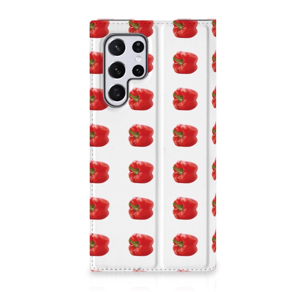 Samsung Galaxy S22 Ultra Flip Style Cover Paprika Red