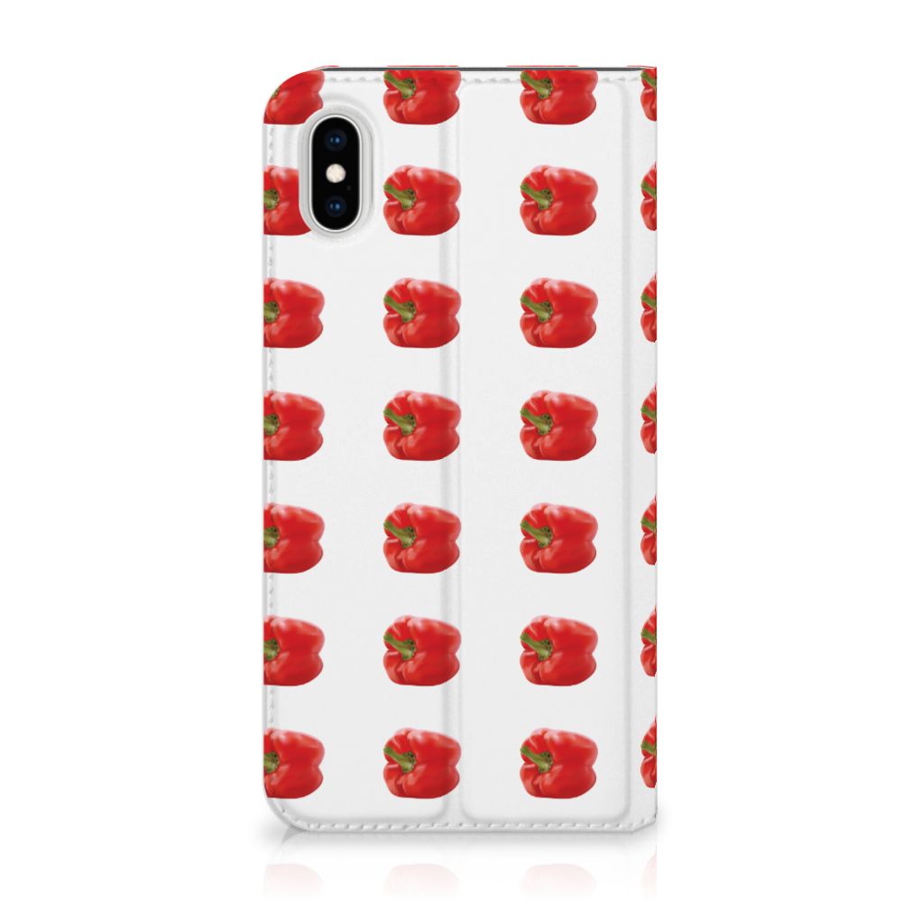 Apple iPhone Xs Max Flip Style Cover Paprika Red