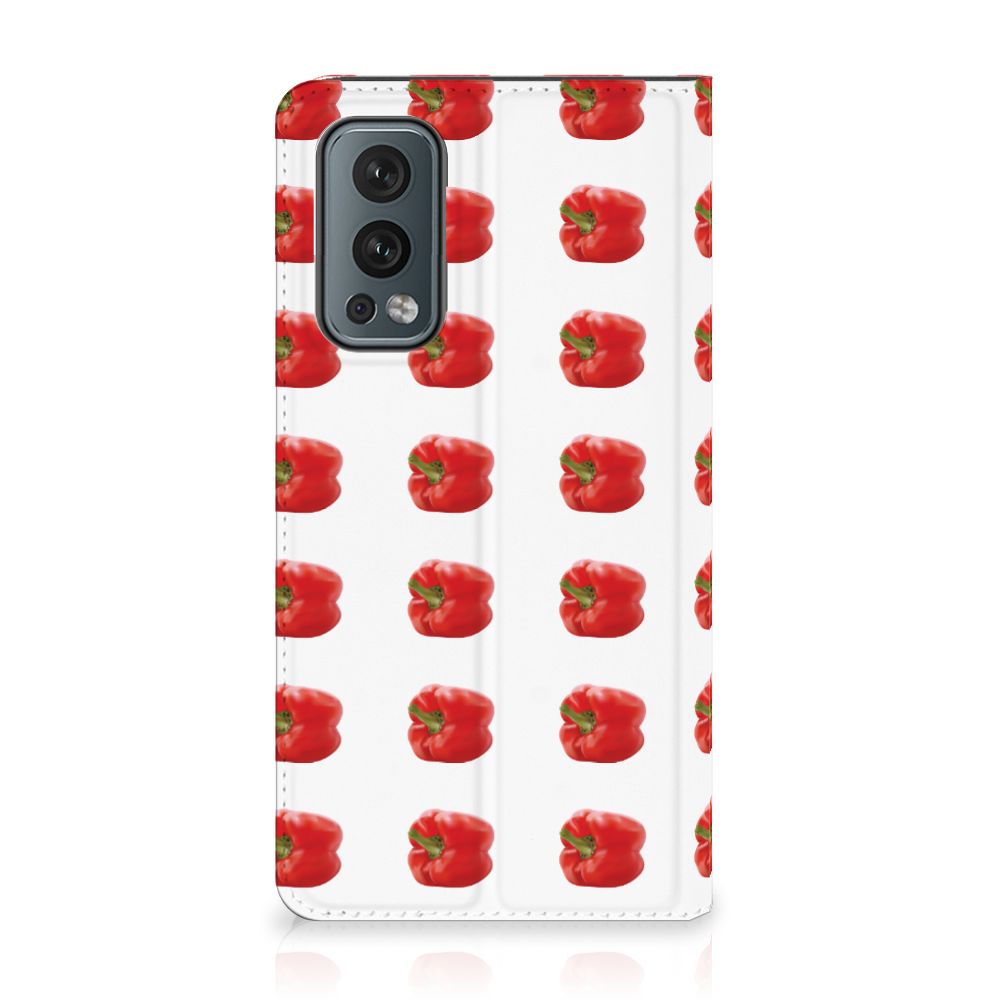 OnePlus Nord 2 5G Flip Style Cover Paprika Red