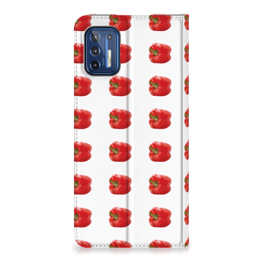 Motorola Moto G9 Plus Flip Style Cover Paprika Red