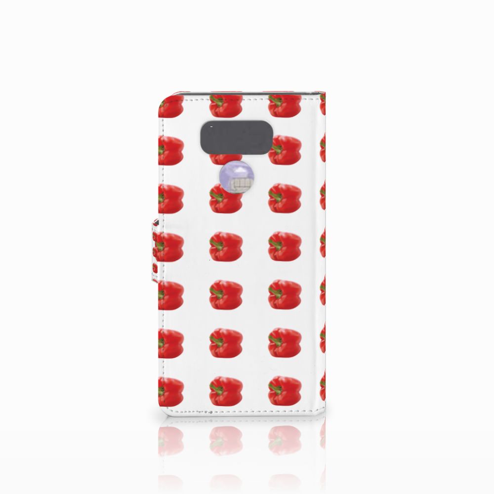 LG G6 Book Cover Paprika Red