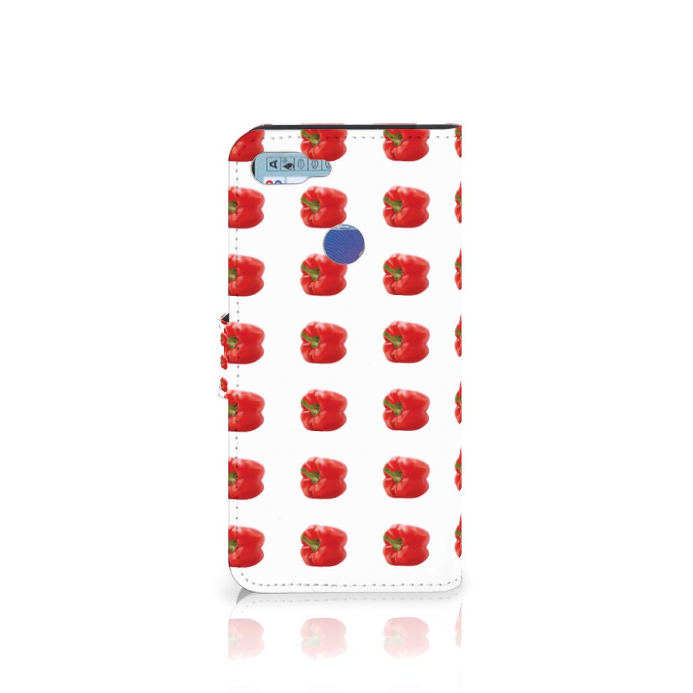 Huawei P Smart Book Cover Paprika Red