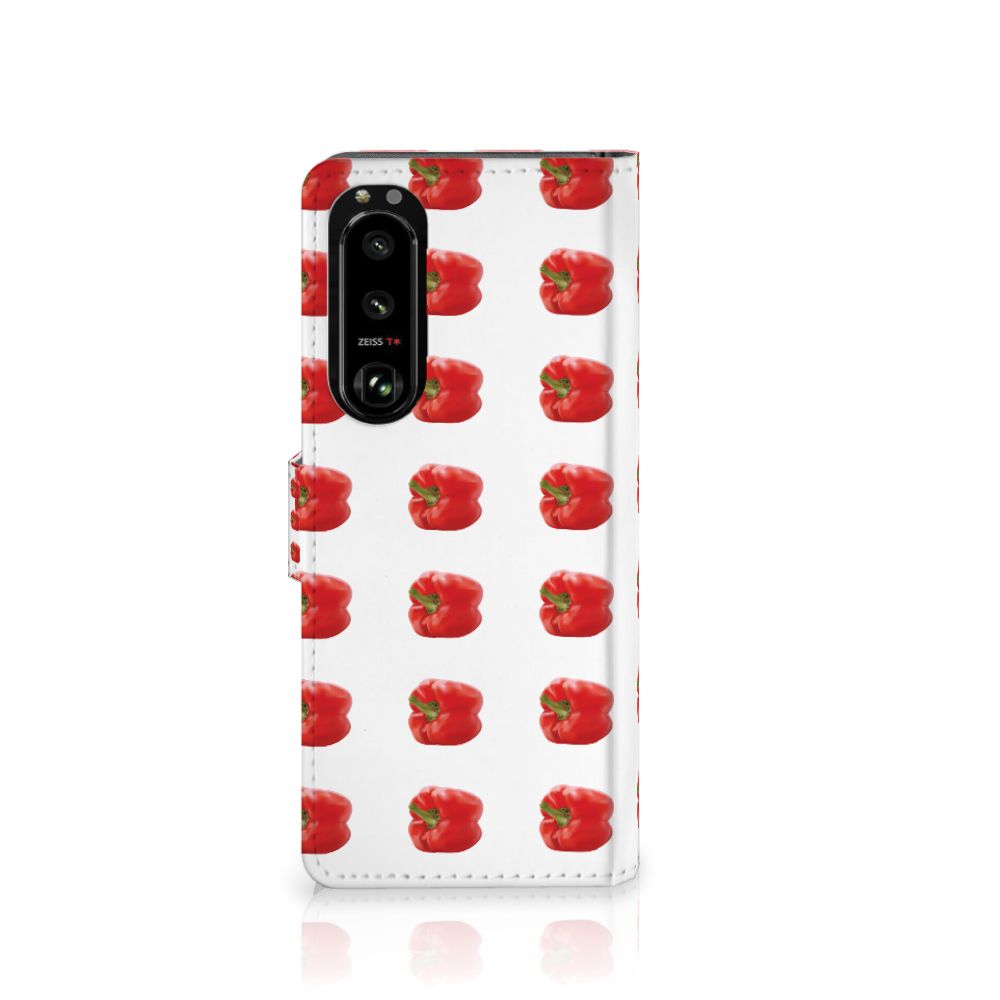 Sony Xperia 5III Book Cover Paprika Red