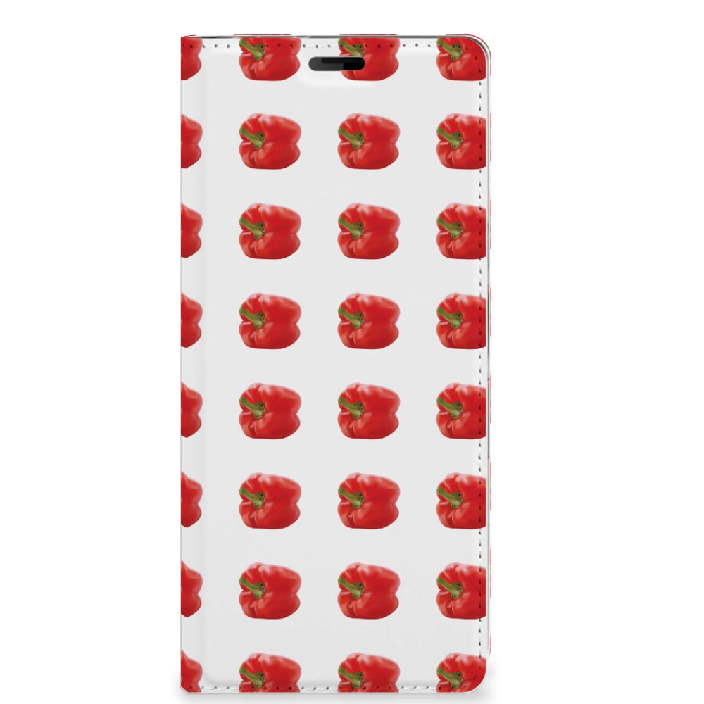 Sony Xperia 10 Plus Flip Style Cover Paprika Red