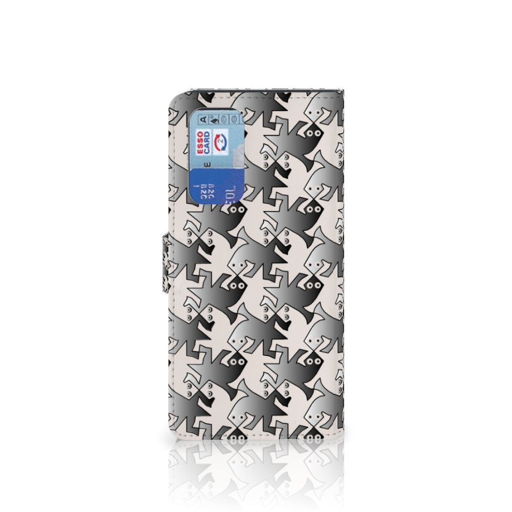 OnePlus 9 Pro Telefoonhoesje met Pasjes Salamander Grey
