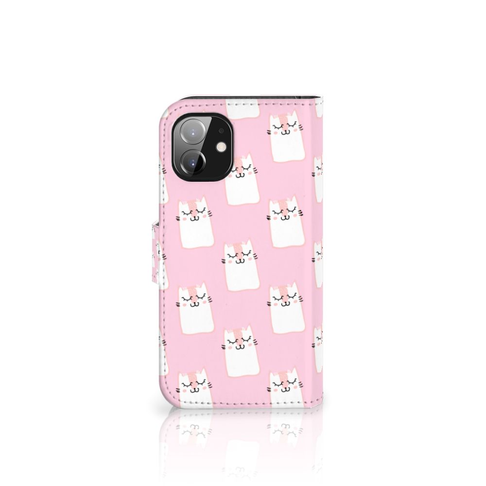 Apple iPhone 12 Mini Telefoonhoesje met Pasjes Sleeping Cats