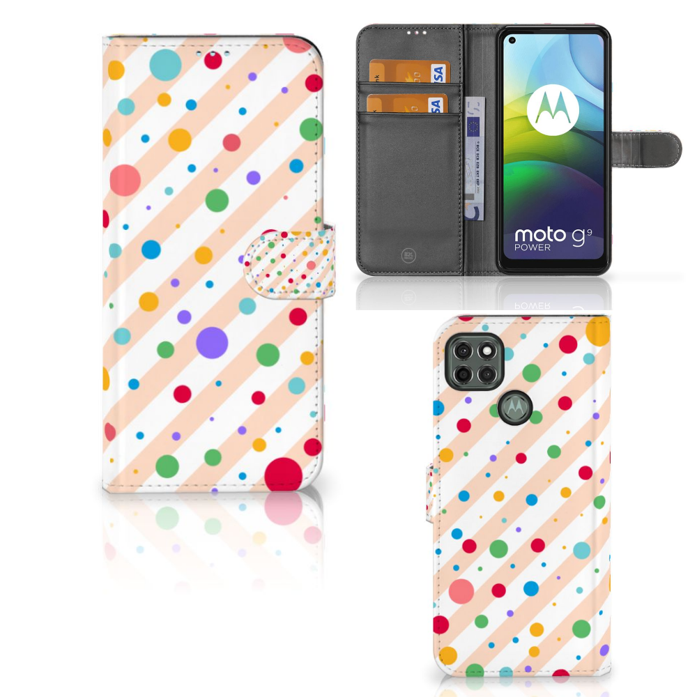 Motorola Moto G9 Power Telefoon Hoesje Dots