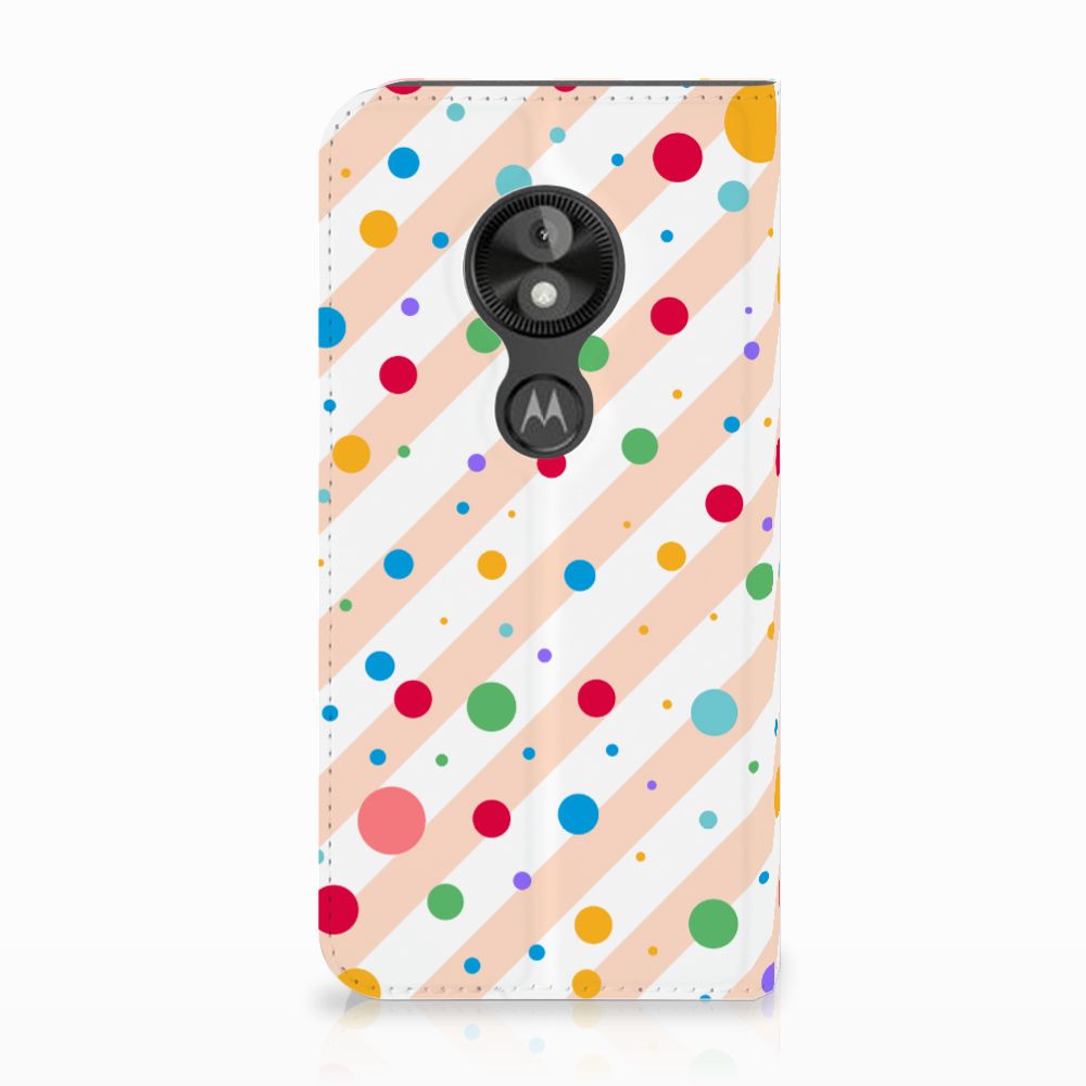 Motorola Moto E5 Play Hoesje met Magneet Dots