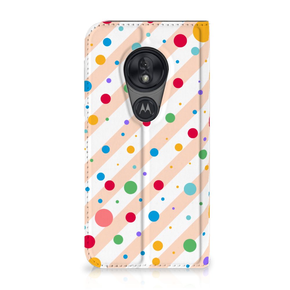 Motorola Moto G7 Play Hoesje met Magneet Dots