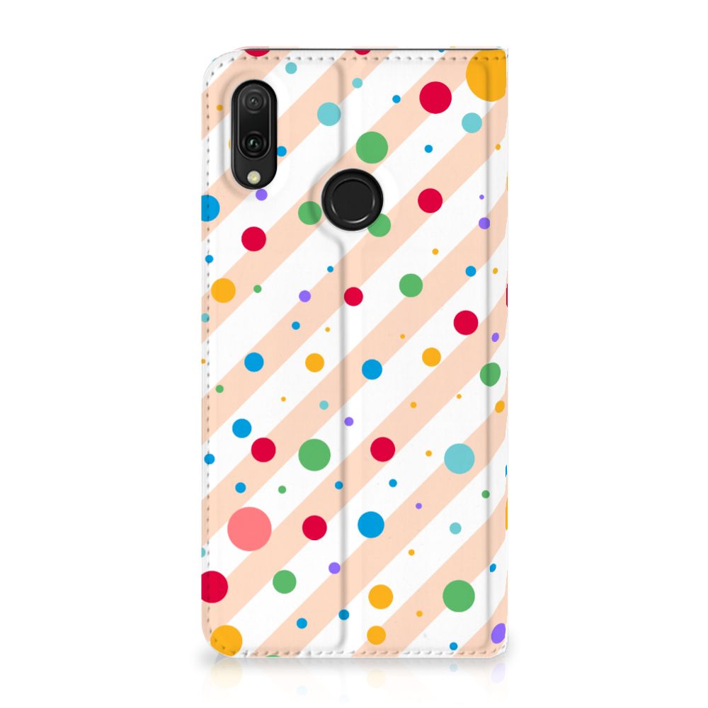 Huawei Y7 hoesje Y7 Pro (2019) Hoesje met Magneet Dots