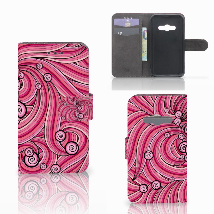 Samsung Galaxy Xcover 3 | Xcover 3 VE Hoesje Swirl Pink