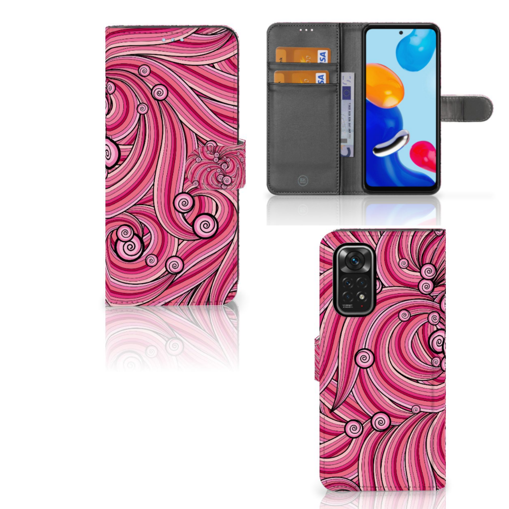 Xiaomi Redmi Note 11/11S Hoesje Swirl Pink