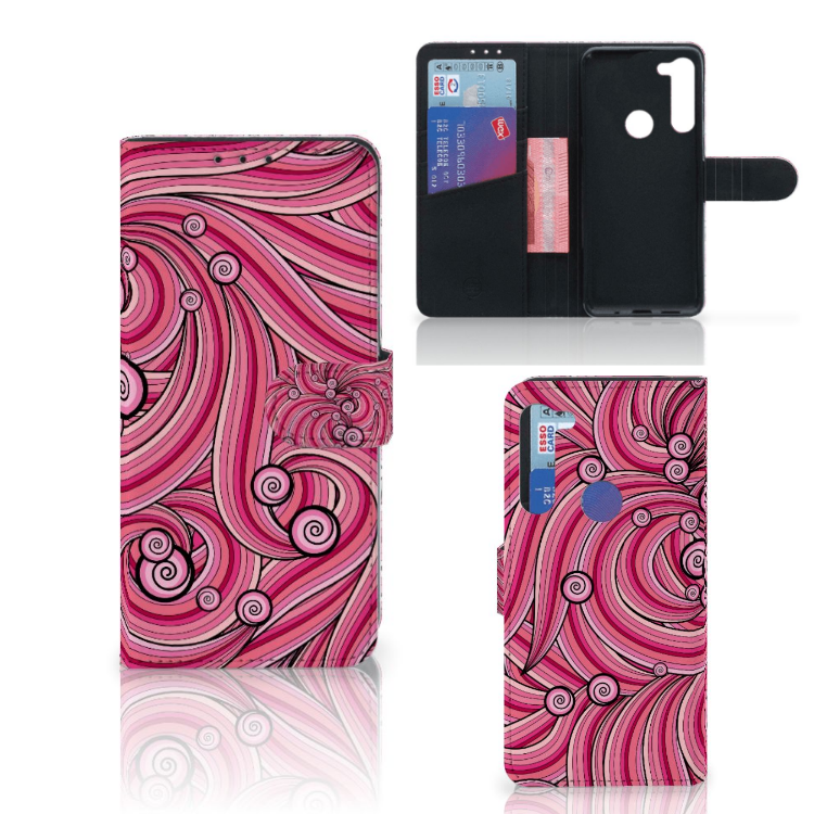 Motorola G8 Power Hoesje Swirl Pink