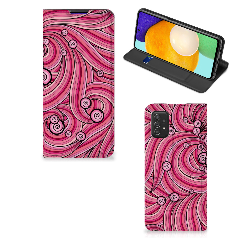Samsung Galaxy A03s Bookcase Swirl Pink