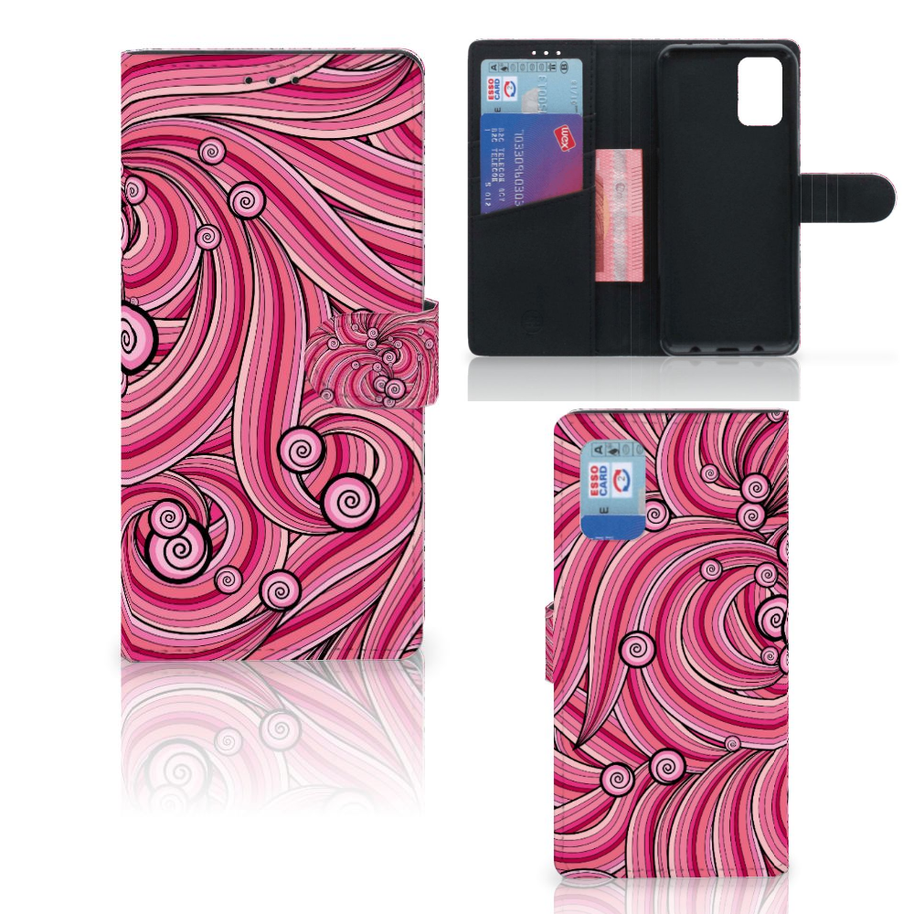 Samsung Galaxy A02s | M02s Hoesje Swirl Pink