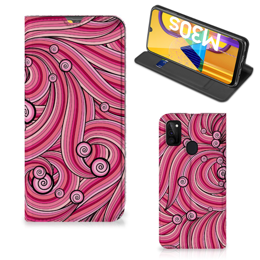 Samsung Galaxy M30s | M21 Bookcase Swirl Pink