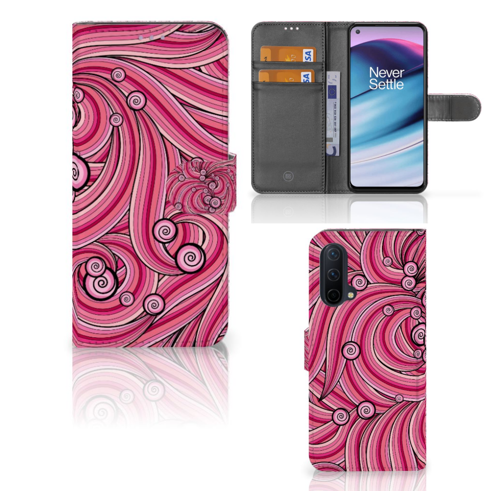 OnePlus Nord CE 5G Hoesje Swirl Pink
