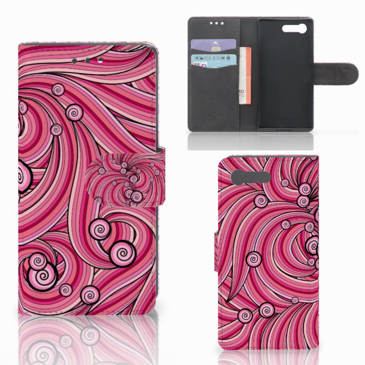 Sony Xperia X Compact Hoesje Swirl Pink