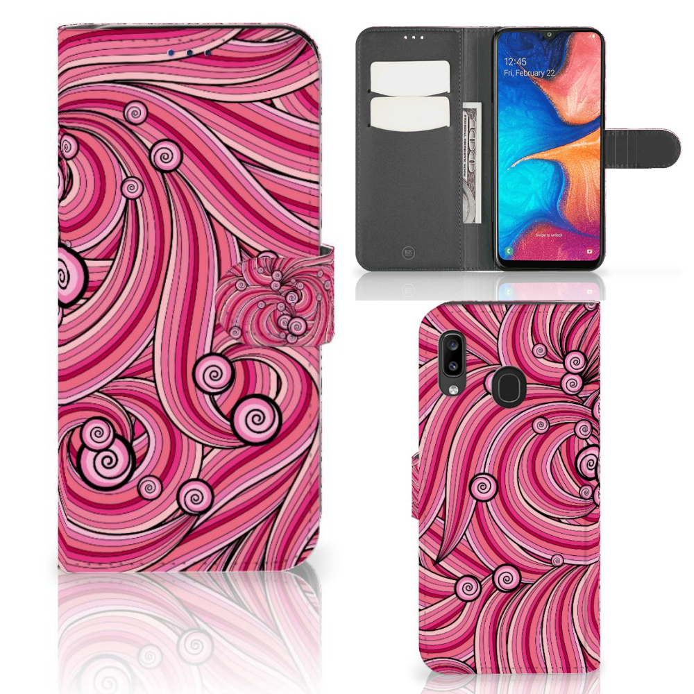 Samsung Galaxy A30 Hoesje Swirl Pink