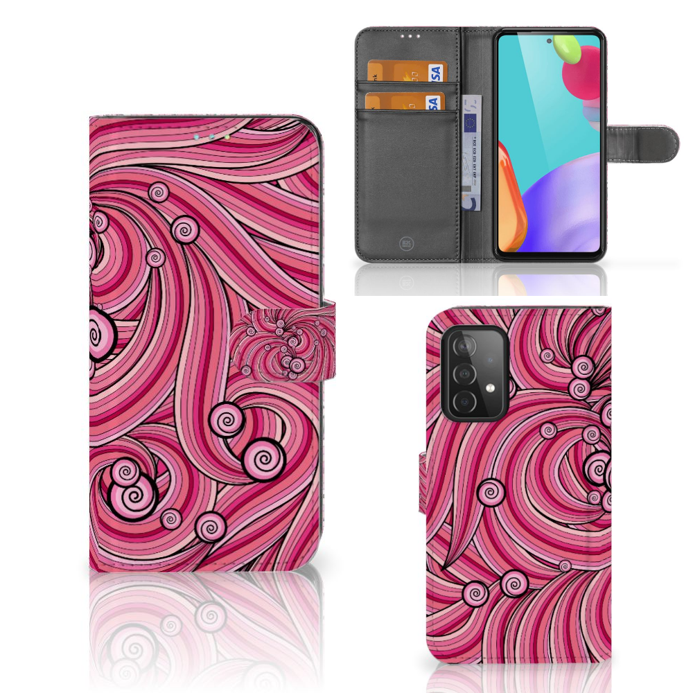 Samsung Galaxy A52 Hoesje Swirl Pink