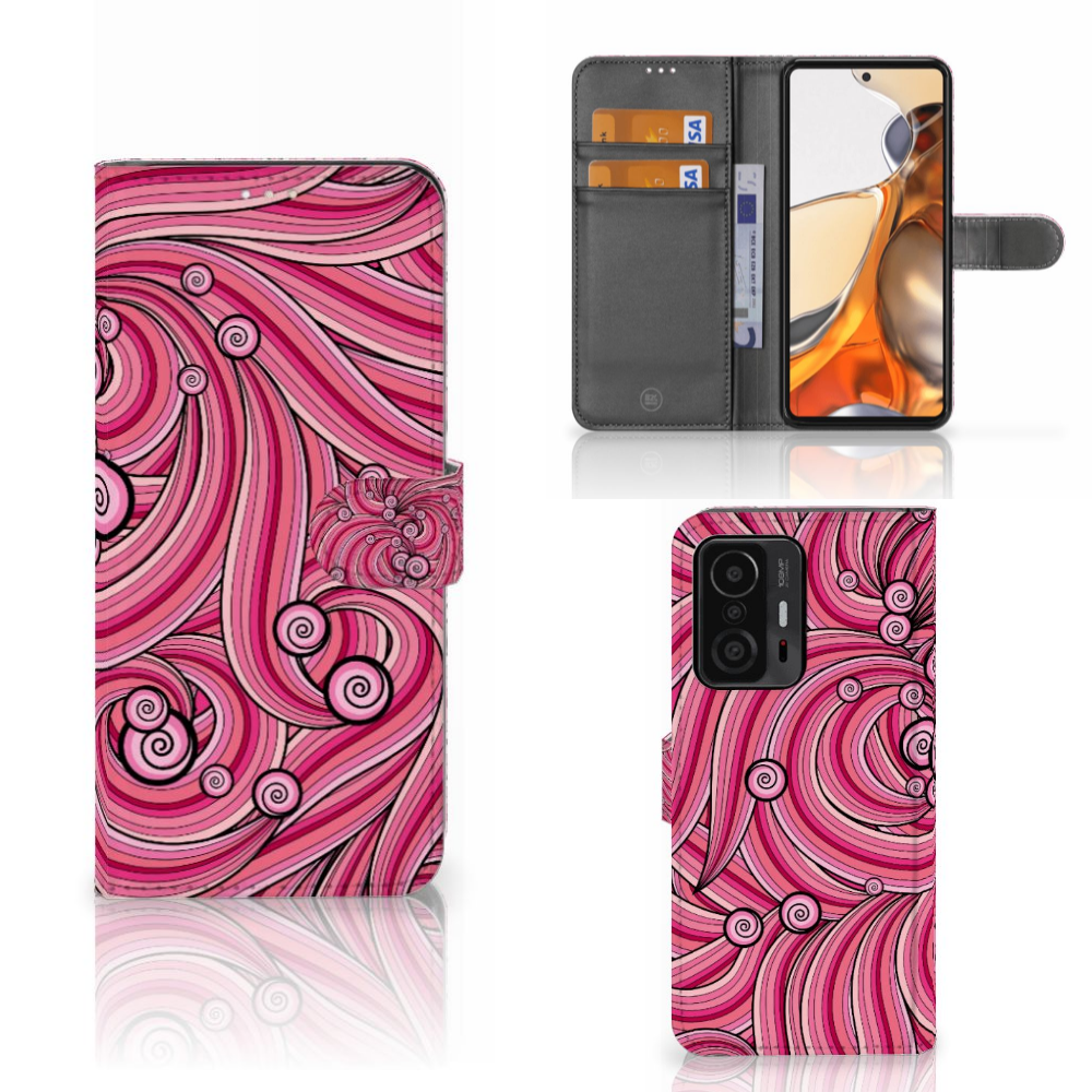 Xiaomi 11T | 11T Pro Hoesje Swirl Pink