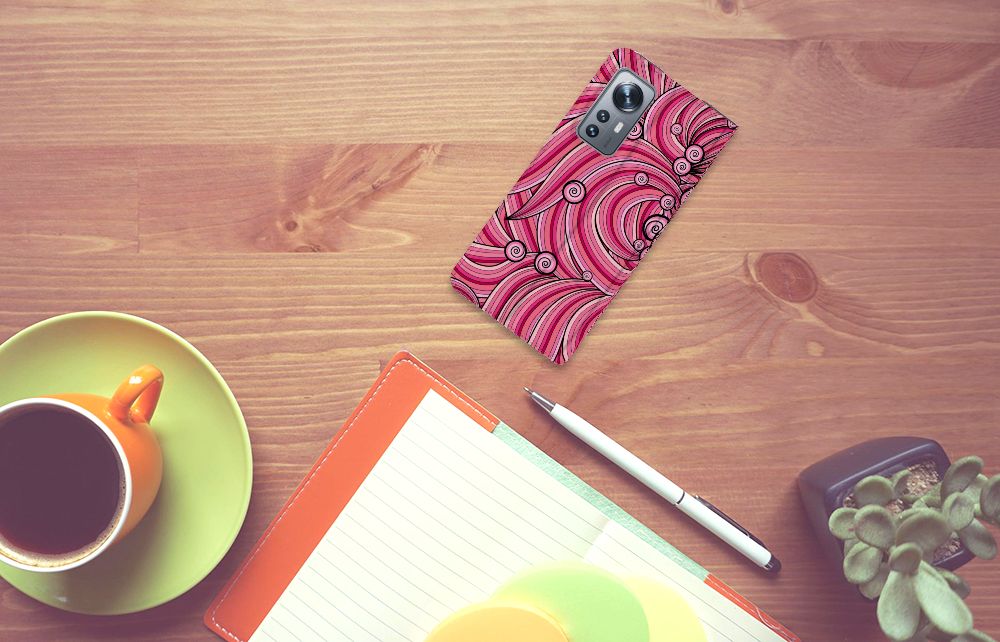 Xiaomi 12 | 12X Bookcase Swirl Pink