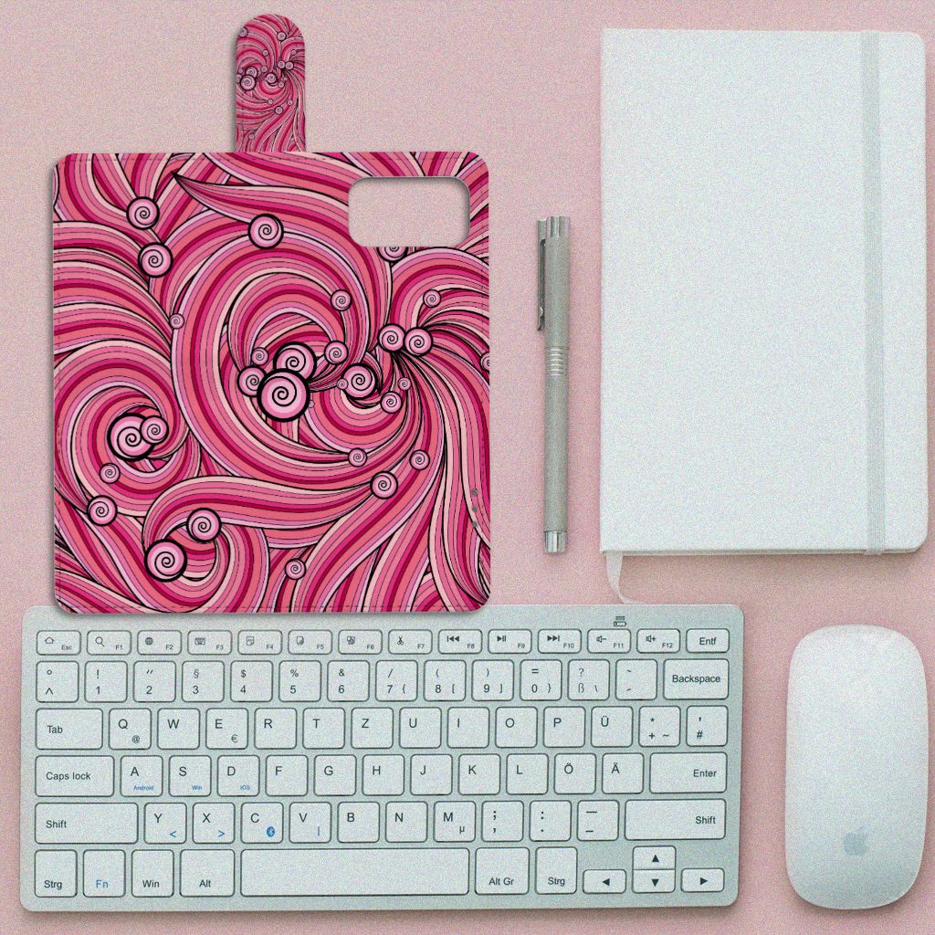 OnePlus 9 Pro Hoesje Swirl Pink
