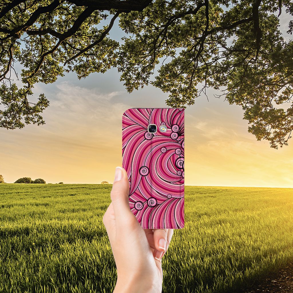 Samsung Galaxy A5 2017 Bookcase Swirl Pink