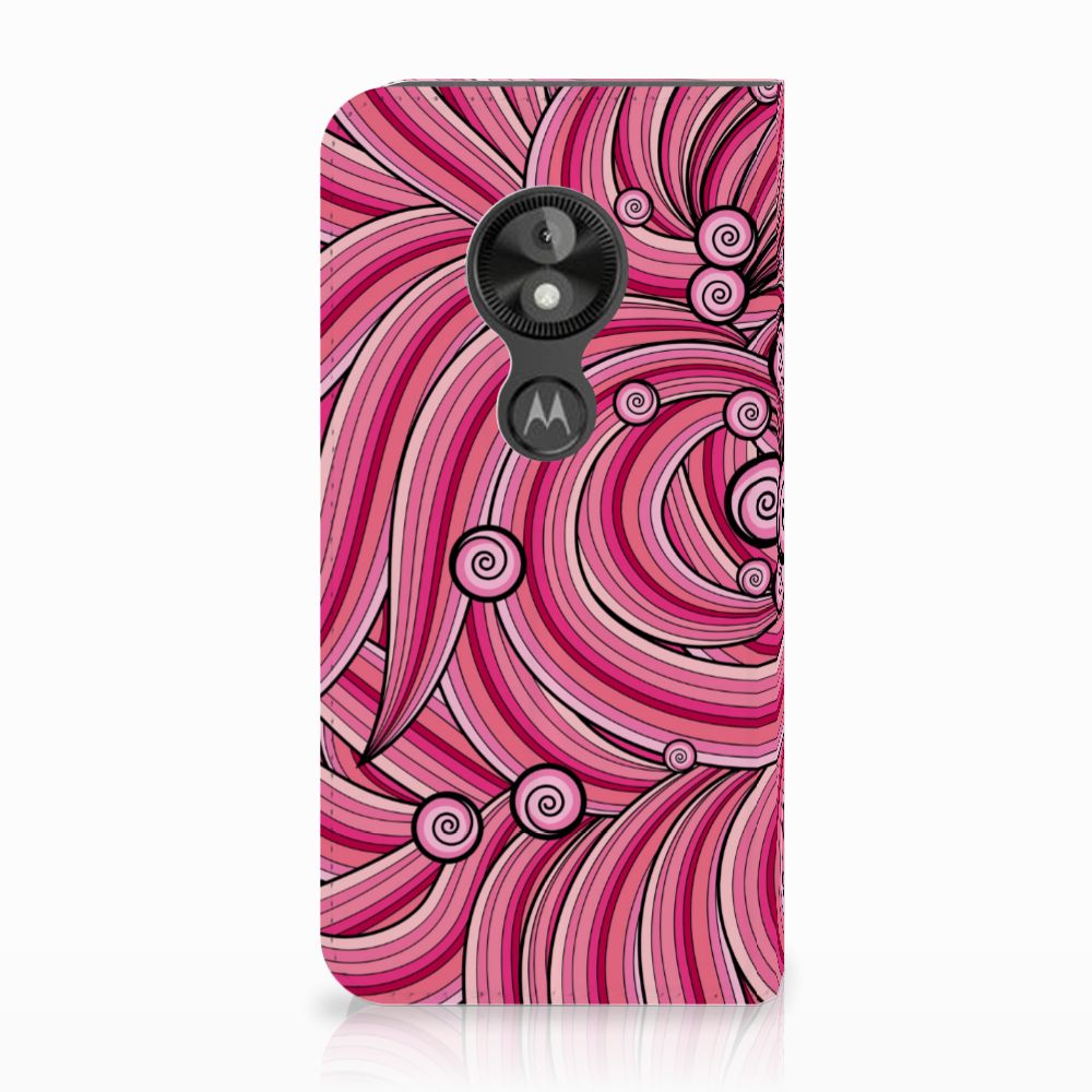 Motorola Moto E5 Play Bookcase Swirl Pink