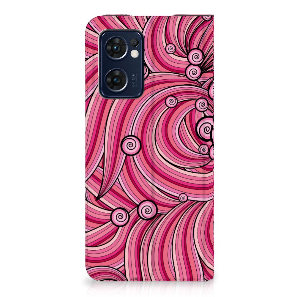 OPPO Find X5 Lite | Reno7 5G Bookcase Swirl Pink